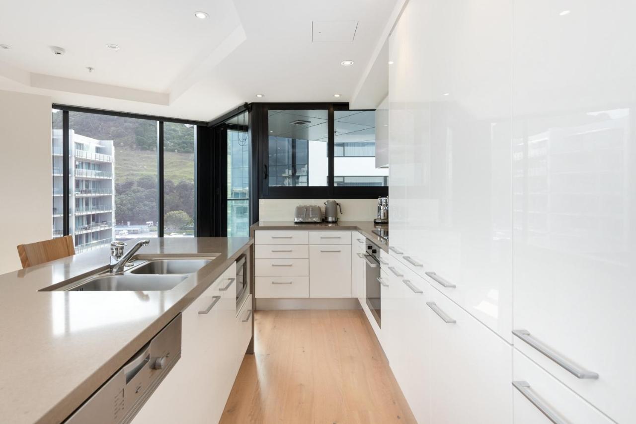 마운트마운가누이 Superb Elevated Views Of Harbour With Heated Pool, Gym & Parking 아파트 외부 사진