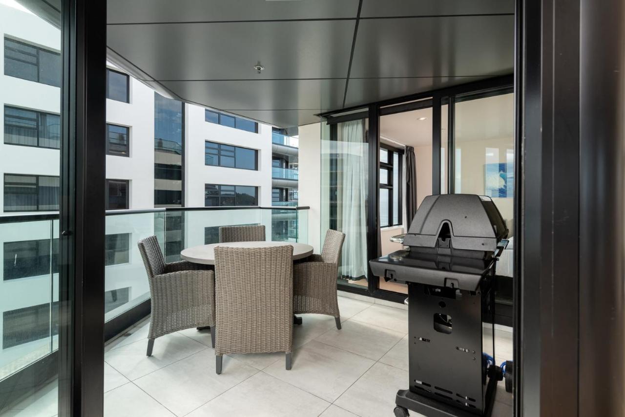 마운트마운가누이 Superb Elevated Views Of Harbour With Heated Pool, Gym & Parking 아파트 외부 사진