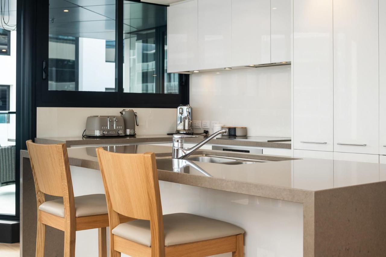 마운트마운가누이 Superb Elevated Views Of Harbour With Heated Pool, Gym & Parking 아파트 외부 사진