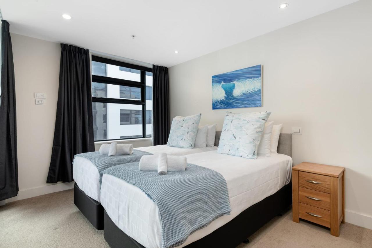 마운트마운가누이 Superb Elevated Views Of Harbour With Heated Pool, Gym & Parking 아파트 외부 사진