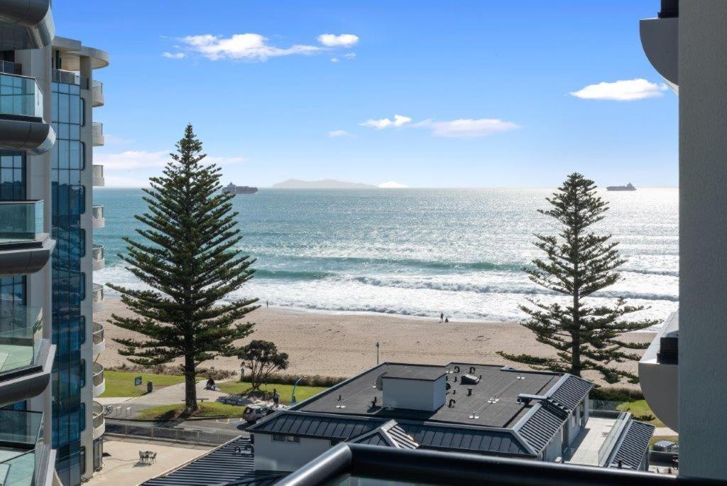 마운트마운가누이 Superb Elevated Views Of Harbour With Heated Pool, Gym & Parking 아파트 외부 사진